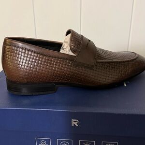 Rockport Woven Chocolate Brown Loafers